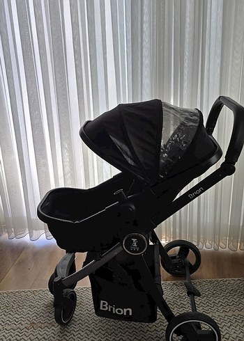 Brion Siyah Bebek Arabası - Görsel 2