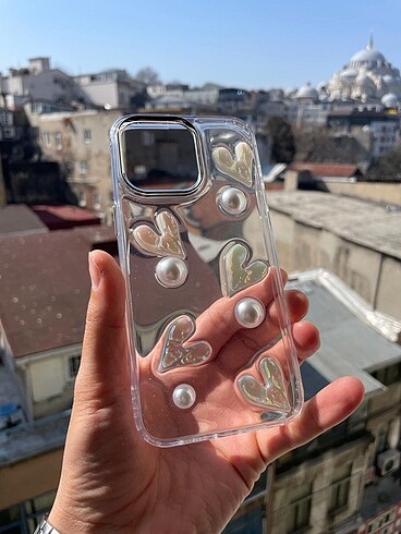 Şeffaf kalpli iphone 13