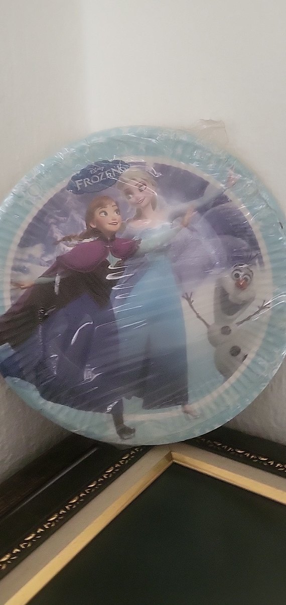 Frozen Temalı Pastel Mavi Parti Tabak ve Bardak Seti - Görsel 2