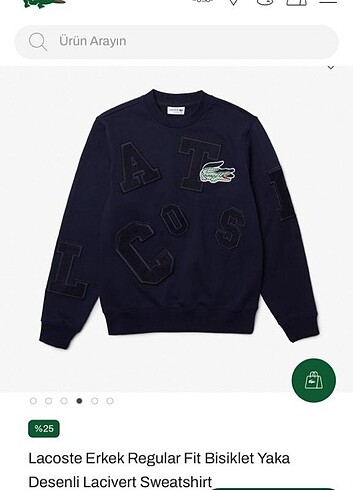 Lacoste Erkek Orijinal Bisiklet Yaka Sweatshirt 