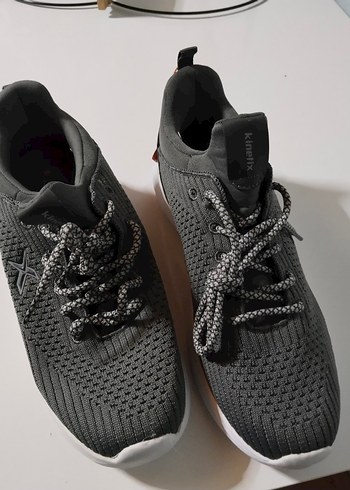 Gri Bağcıklı Spor Kadın Sneakers - Görsel 2