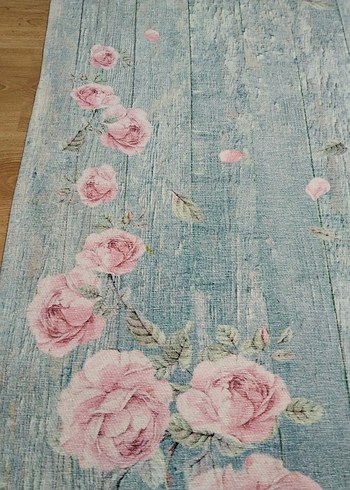 Pembe Bohem Stil Baskılı Halı - Görsel 2