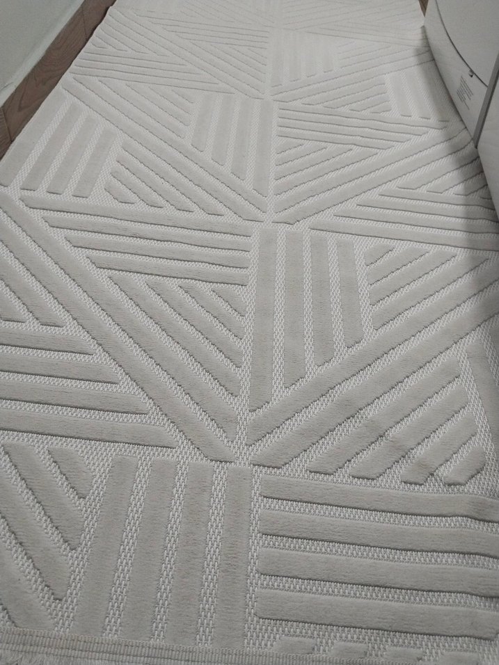 Gri-Beyaz Modern Desenli Halı - Görsel 3