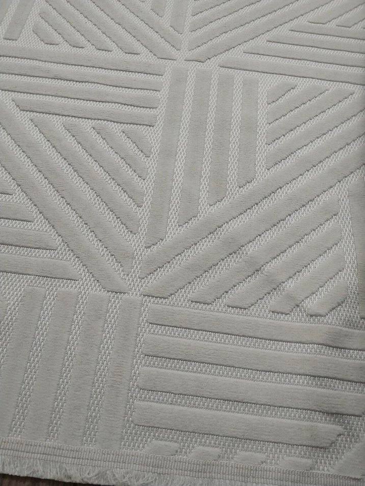 Gri-Beyaz Modern Desenli Halı - Görsel 2