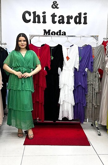 CB Made in italy İtalyan ipek elbise standart bedendir