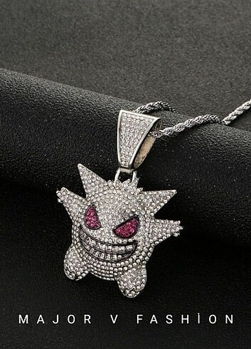 Cuban Chain Unisex Gengar Kolye