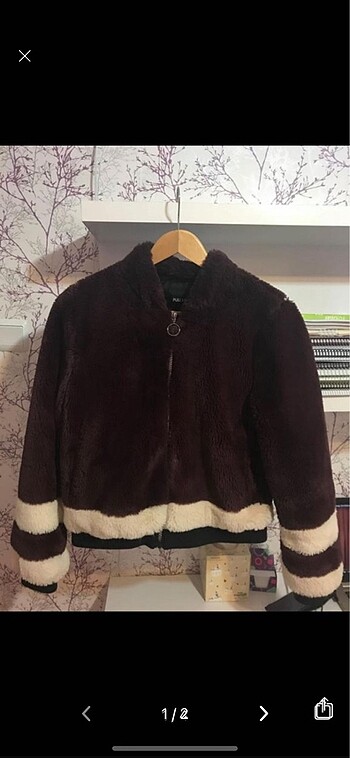 pull&bear peluş mont