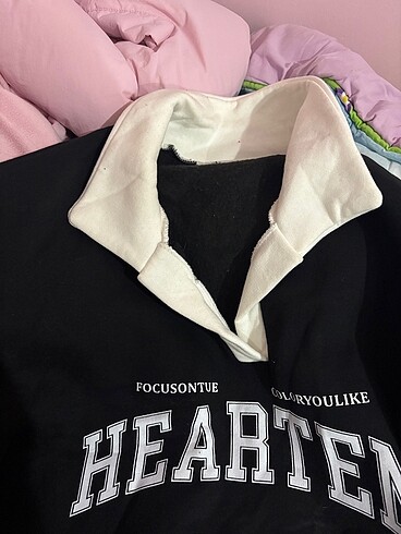 Kadın Sweatshirt Polo Yaka - Görsel 3