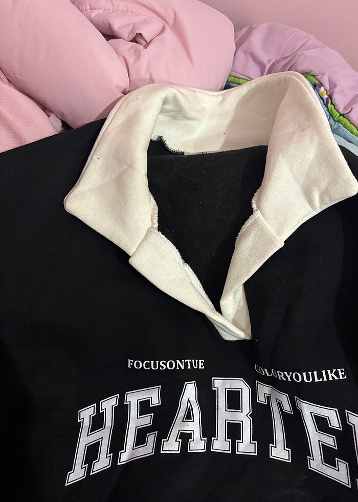 Kadın Sweatshirt Polo Yaka - Görsel 3