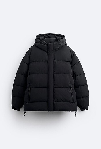 ZARA KAPÜŞONLU ŞİŞME MONT