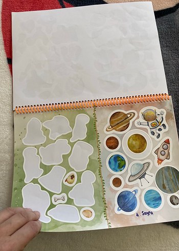 Renkli Çocuk Taşıtlar Puzzle Seti ve tükenmeyen stiker - Görsel 9