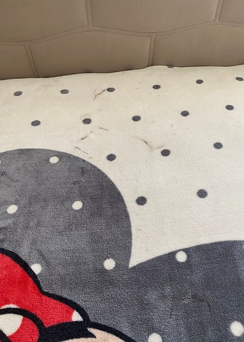 Gri Desenli çift kişilik Battaniye - Görsel 3