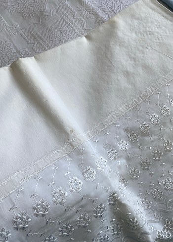 Nakışlı Pastel Mavi Nevresim Takımı - Görsel 7