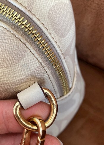 Bej Desenli Kadın Deri Çanta - Görsel 4