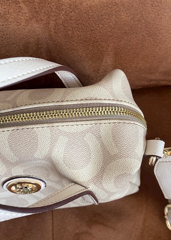 Bej Desenli Kadın Deri Çanta - Görsel 6