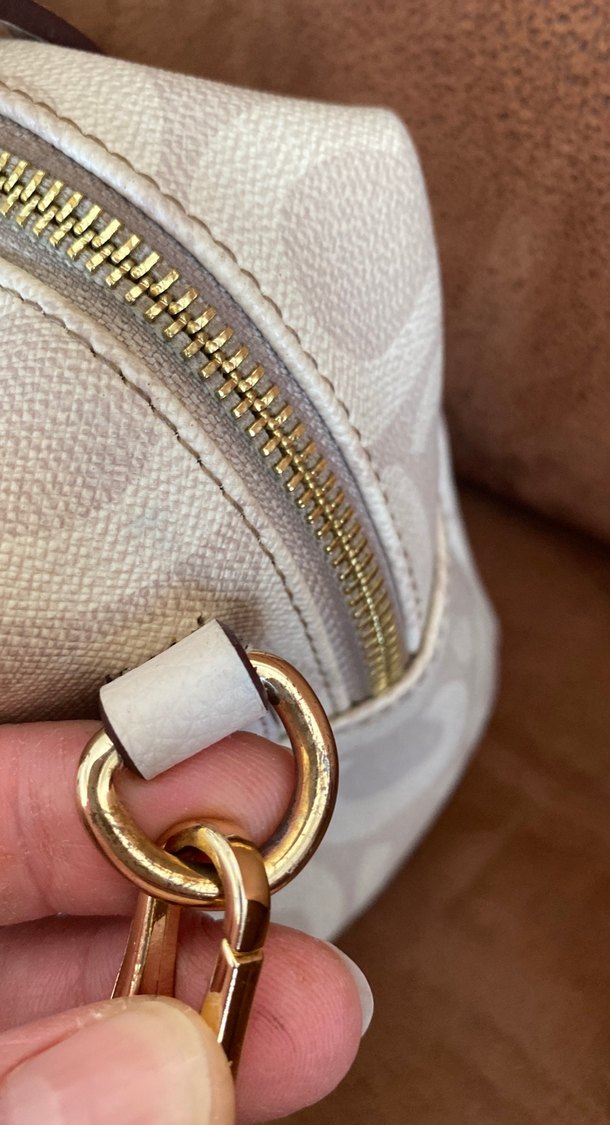 Bej Desenli Kadın Deri Çanta - Görsel 4