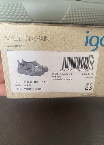 Gri Tokalı Erkek Çocuk Terliği - Görsel 3