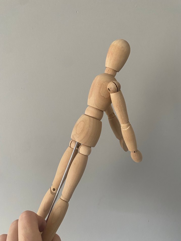 Bej Ahşap Poz Verme Figürü - Görsel 5