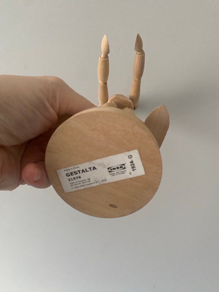 Bej Ahşap Poz Verme Figürü - Görsel 2