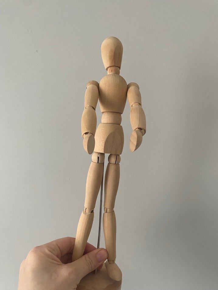 Bej Ahşap Poz Verme Figürü - Görsel 4