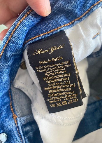 31 Beden lacivert Renk Düğmeli Lacivert Kadın Midi Kot Pantolon