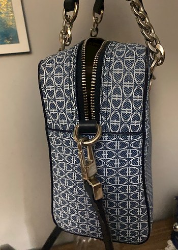 Zincir Detaylı Mavi renk Kadın Çanta - Görsel 6