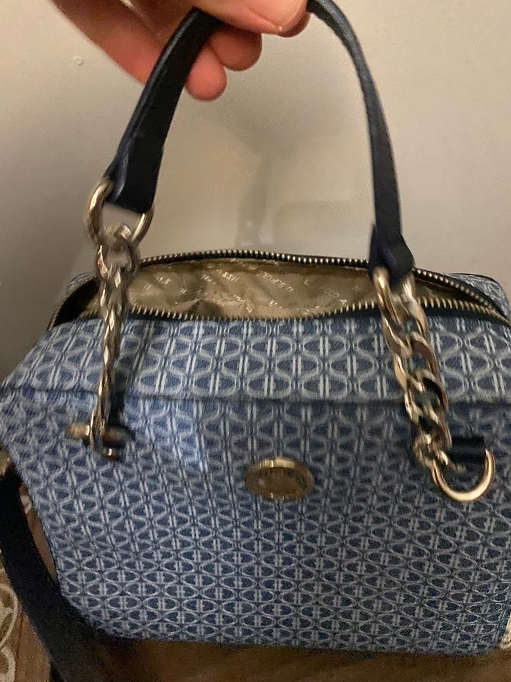 Zincir Detaylı Mavi renk Kadın Çanta - Görsel 3