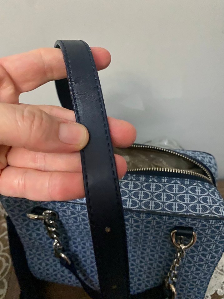 Zincir Detaylı Mavi renk Kadın Çanta - Görsel 5