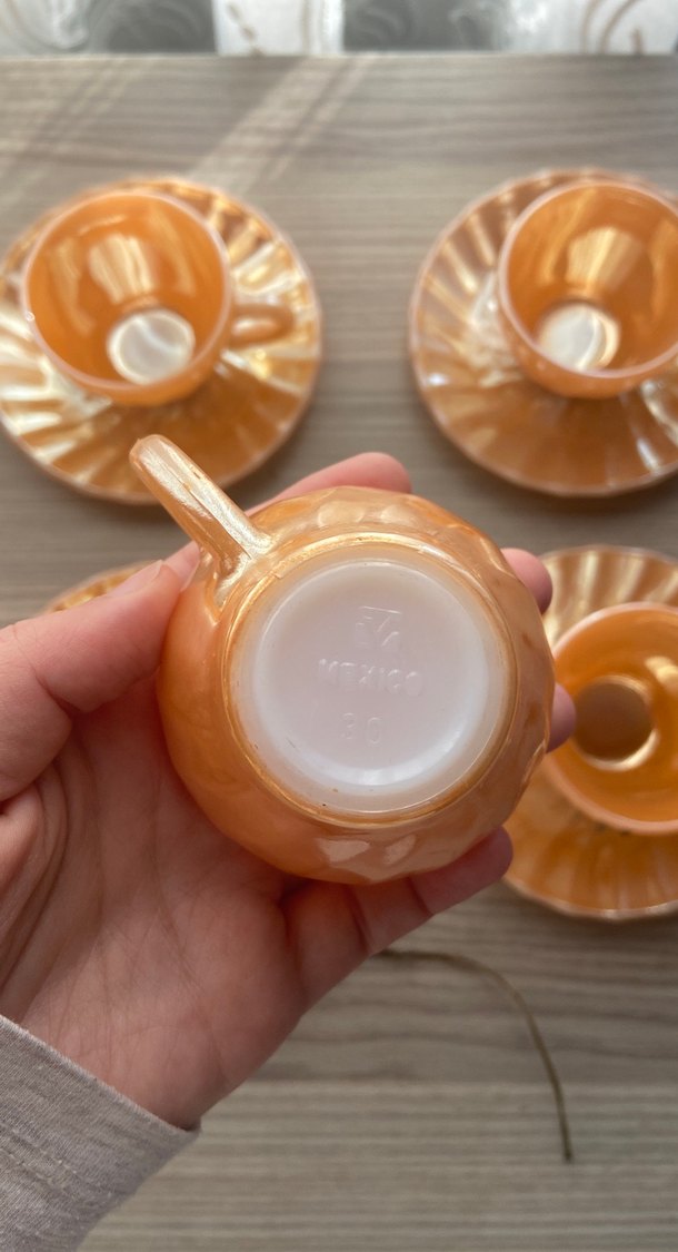 Vintage 6'lı Fincan ve Tabak Seti - Görsel 5