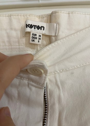 Beyaz Kadın Kot Pantolon - Görsel 2