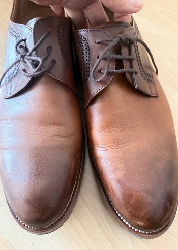 Klasik Kahverengi Deri Erkek Ayakkabı İnci - Görsel 5