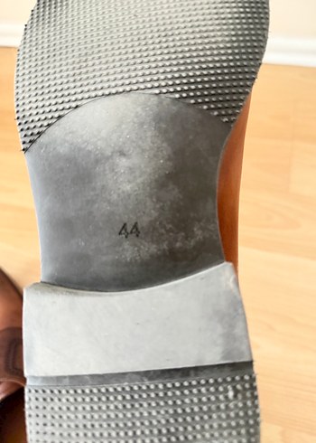 Klasik Kahverengi Deri Erkek Ayakkabı İnci - Görsel 4