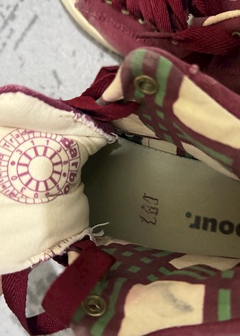 Bağcıklı Bordo Süet Kadın Spor Ayakkabı - Görsel 3