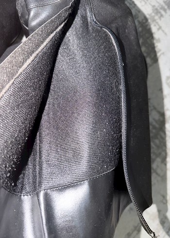 Kadın Siyah Deri Tokalı Dizüstü Topuklu çizme - Görsel 4