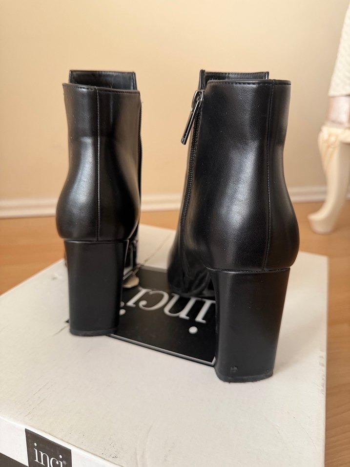 İnci Topuklu Kadın Bot Siyah - Görsel 5