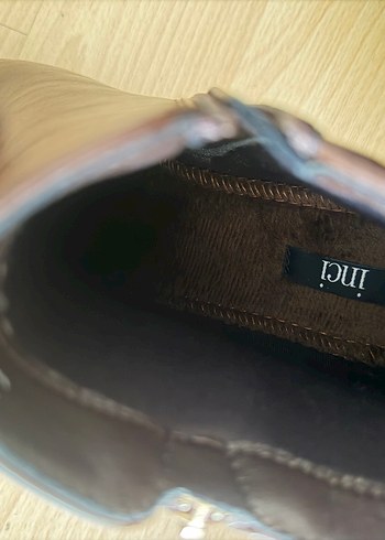 Acı kahve Deri Kadın Topuklu Bot İnci - Görsel 6