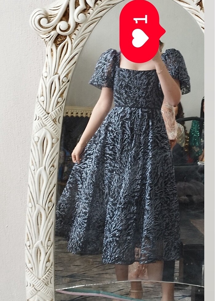 siyah midi abiye - Görsel 2