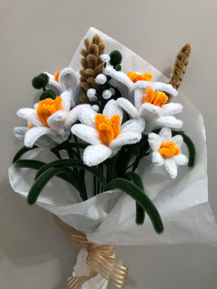 Düş Nergisi şönil Çiçek /Çiçek Buketi - Görsel 2