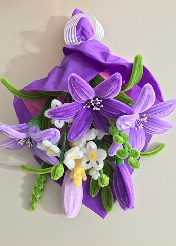 Sonsuz Bahar şönil Çiçek Buket - Görsel 2