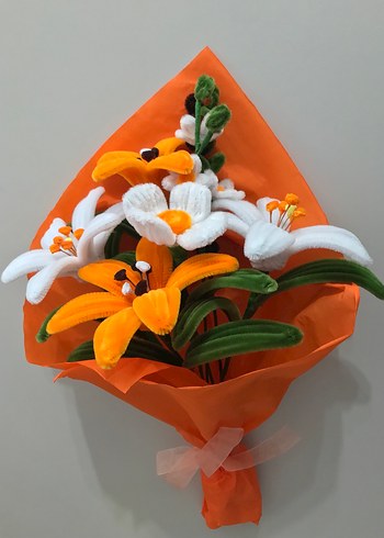 Günışığı Şönil çiçek Buket - Görsel 3