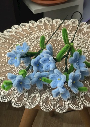 Unutma beni çiçeği şönil Buket - Görsel 4