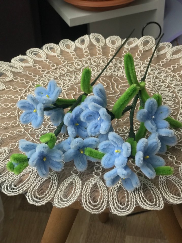 Unutma beni çiçeği şönil Buket - Görsel 4