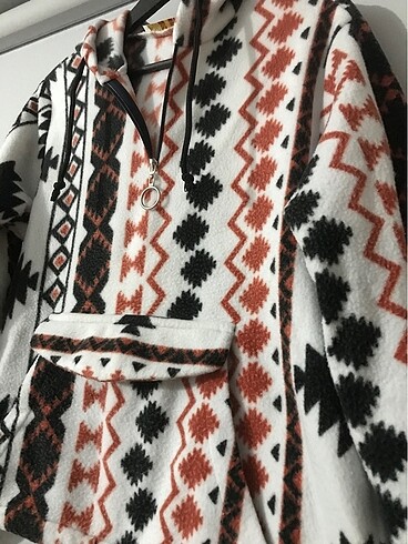 Diğer Kanguru cep kapüşonlu polar Sweatshirt