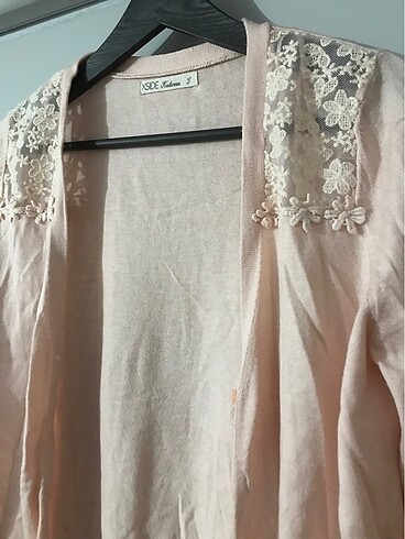 LC Waikiki Triko kısa hırka Toz pembe