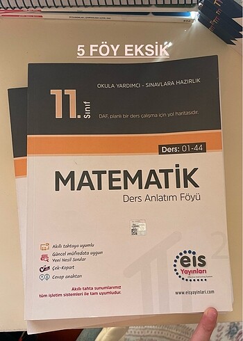 Eis Yayınları 11.sınıf Matematik Daf - 2024 - Ders Anlatım Föyü