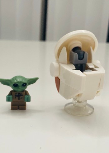 Beden Satılık Lego minifigür Bebek Yoda Figürlü Beyaz Araç