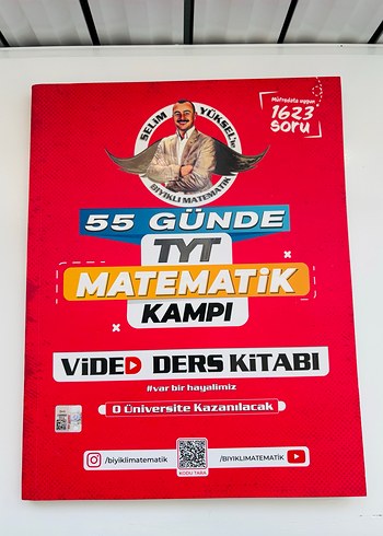 55 Günde TYT Matematik Kampı Video Ders Kitabı 2025
