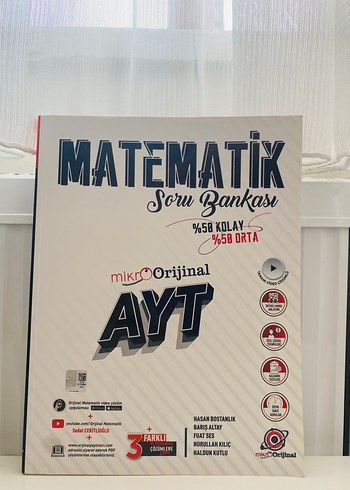 Satılık MikrOOrijinal AYT Matematik Soru Bankası 2025