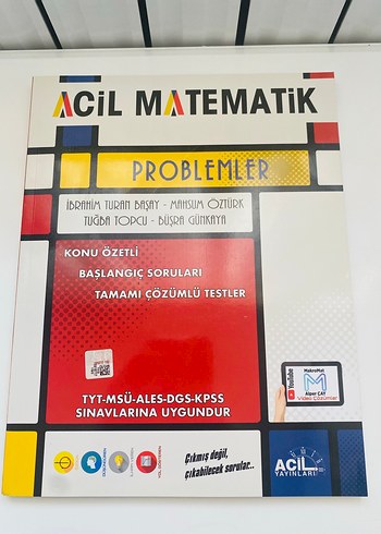  Beden Satılık Acil Matematik Problemler Konu Özetli Soru Bankası