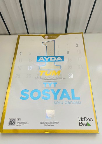 Satılık 1 AYDA TYT Sosyal Soru Bankası